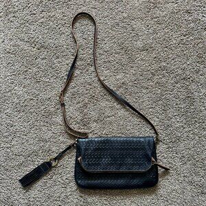 Black Lodis Rodeo Woven RFID Aphra Zip Flap